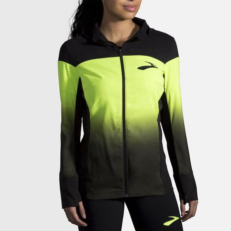 Brooks Elite Canopy Womens Running Jackets - Yellow - Philippines (748621BWJ)